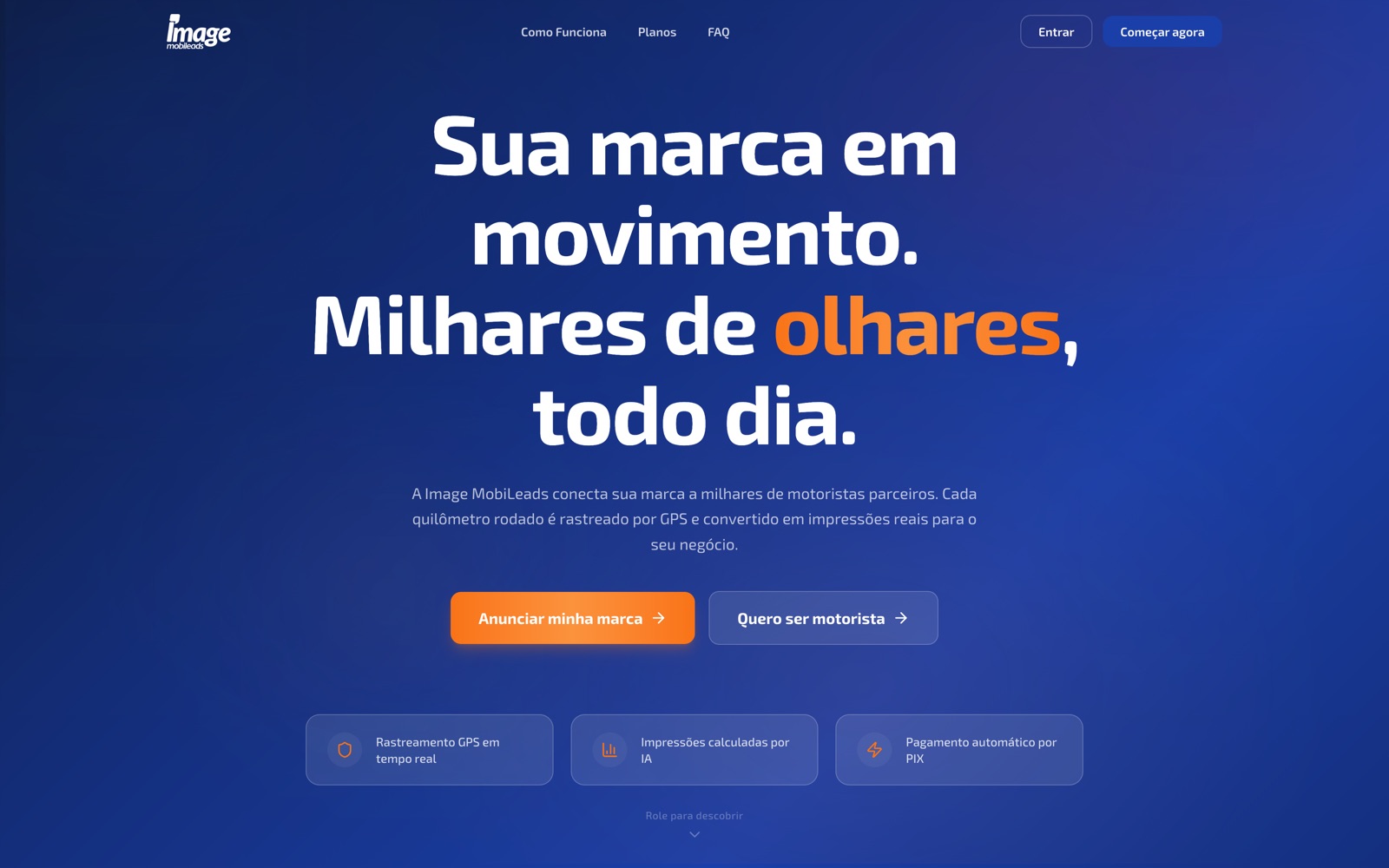 Image MobiLeads — plataforma de mídia veicular com telemetria GPS